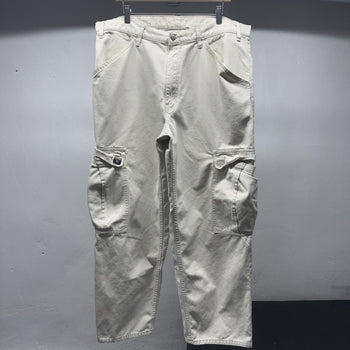 1990s Y2K Thrashed Levi's L2 Baggy Wide Cargo Pants