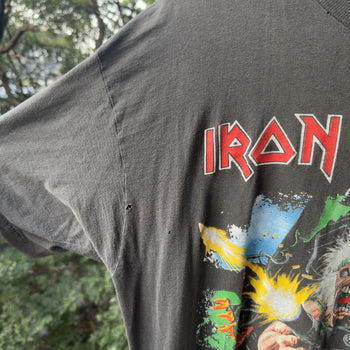 1990 Iron Maiden Tailgunner Europe Faded Tour Tee