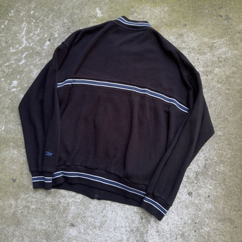 1990s DIOR MONSIEUR RAGLAN ZIP UP SWEATSHIRT BLACK