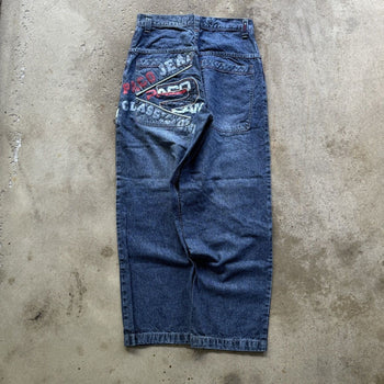 1990S/2000S Y2K PACO JEANS BAGGY ZIPPER DENIM SKATER JEANS