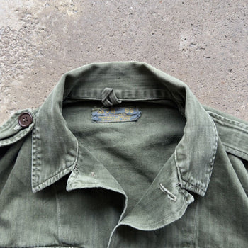 1960s HBT HERRINGBONE TWILL FIELD FATIGUE SHIRT