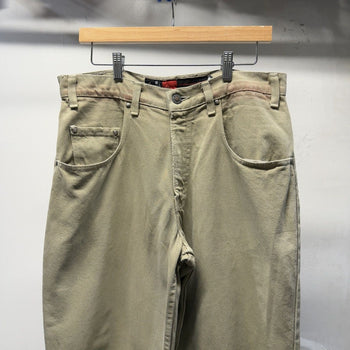 Vintage 1990s Levi's Silvertab Baggy Khaki Green Jeans