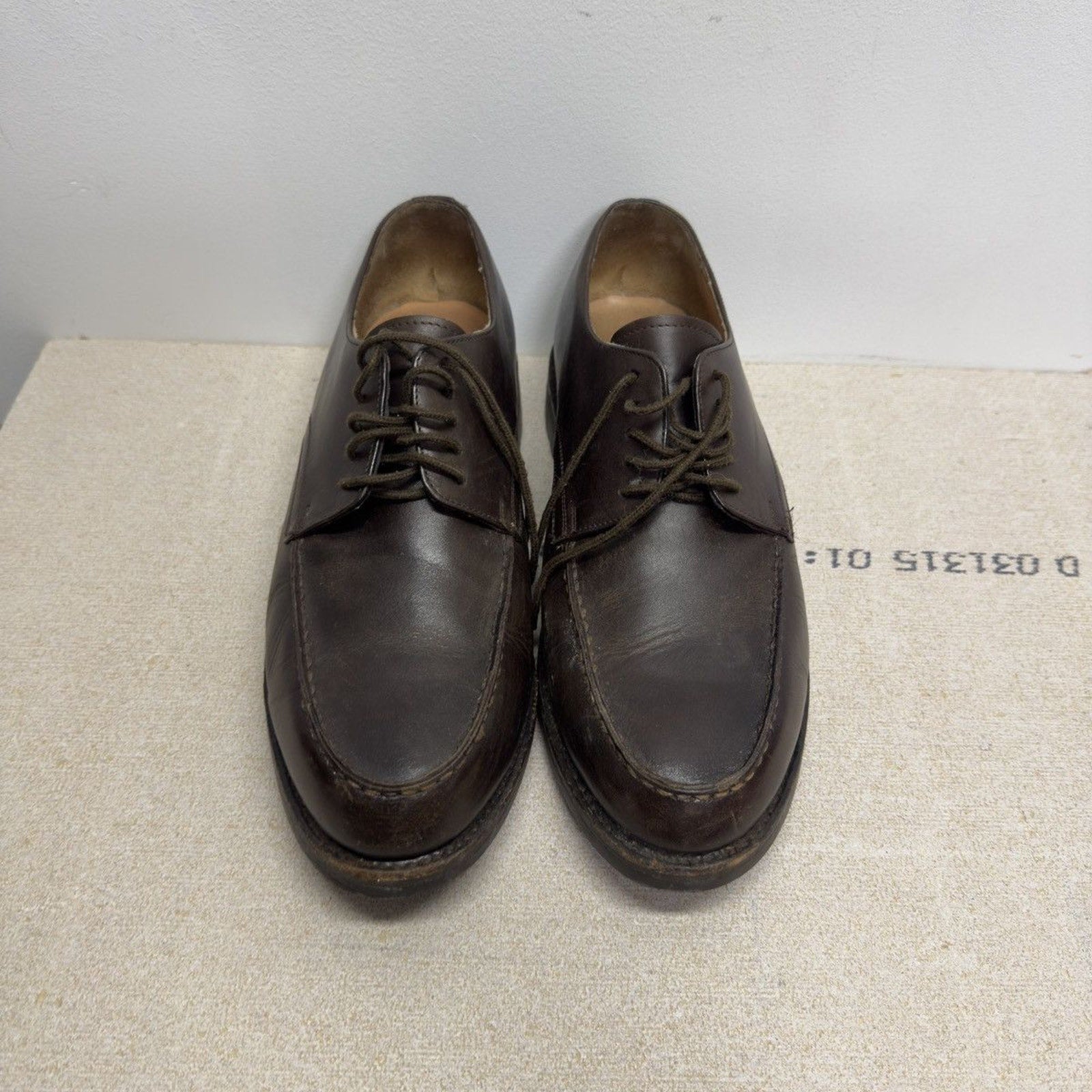 Vintage 2000s Polo Ralph Lauren Brown Leather Derby