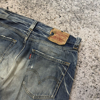 2000s Levi's 501 Thrashed Faded Distressed Jeans
