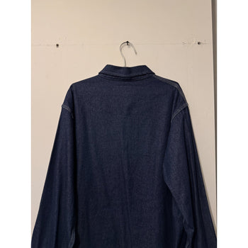 1960s 1970s Denim Chore Coat
