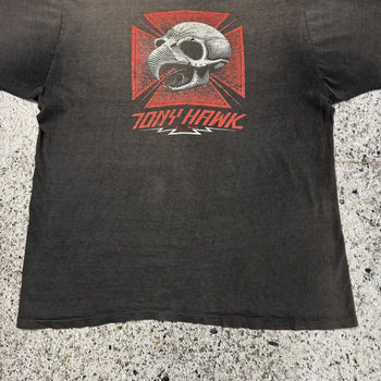 1980S TONY HAWK BIRDHOUSE POWELL PERALTA THRASHED SKATE TEE