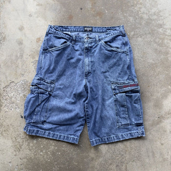 2000S POLO JEANS RALPH LAUREN BAGGY CARGO DENIM SKATER SHORTS JORTS