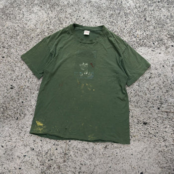 1990年代 バードハウス ジェレミー・クライン アニメガール スラッシュド フェードTシャツ