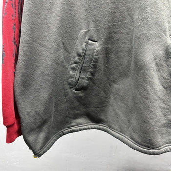 1990s Y2K Thrashed Faded Dragon Flame Hoodie