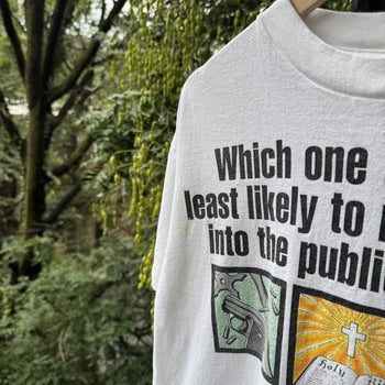 1990s Guns God Drugs Public Schools Tee
