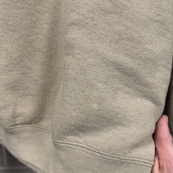 1990s Faded Blank Tan Boxy Wide Sweatshirt