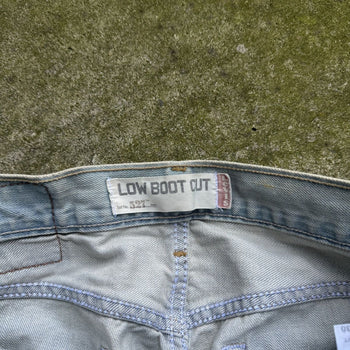 2000S LEVI’S 527 LOW BOOT CUT FADED DENIM JEANS