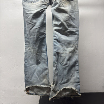 Diesel Thrashed Faded Distressed Repaired Jeans