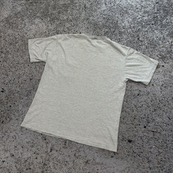 1990s Striped Faded Single Stitch Pocket Tee