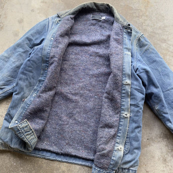 1970s THRASHED SEARS WORK ‘N LEISURE THRASHED DENIM CHORE COAT