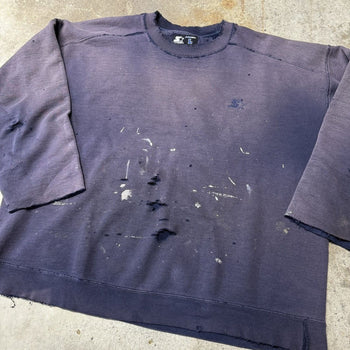 2000s PERFECTLY THRASHED PAINT FADED CREWNECK SWEATSHIRT