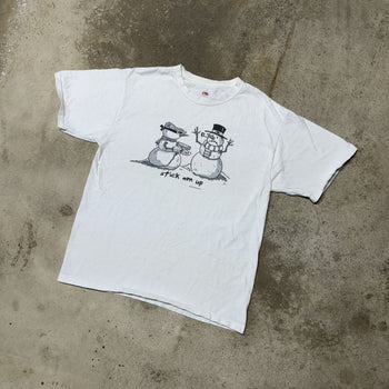 CAMISETA CON PISTOLA DE MUÑECO DE NIEVE STICK EM UP DE LOS AÑOS 2000 Y2K