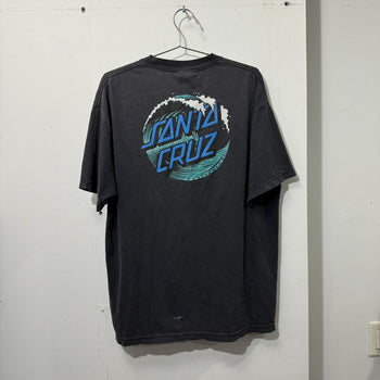 1990S FADED SANTA CRUZ NHS OG WAVE LOGO TEE