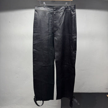 Bottega Veneta Pre Spring 2020 Leather Buckle Trouser Pants
