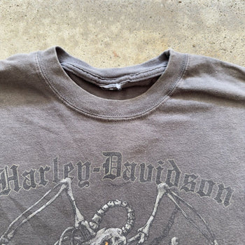 2000S HARLEY DAVIDSON FADED DRAGON LOGO TEE