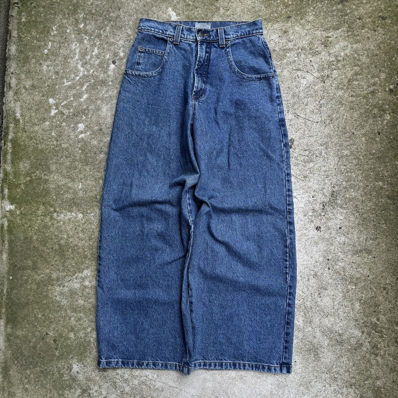 1990s Y2K MENACE BAGGY WIDE LEG DENIM SKATER JEANS