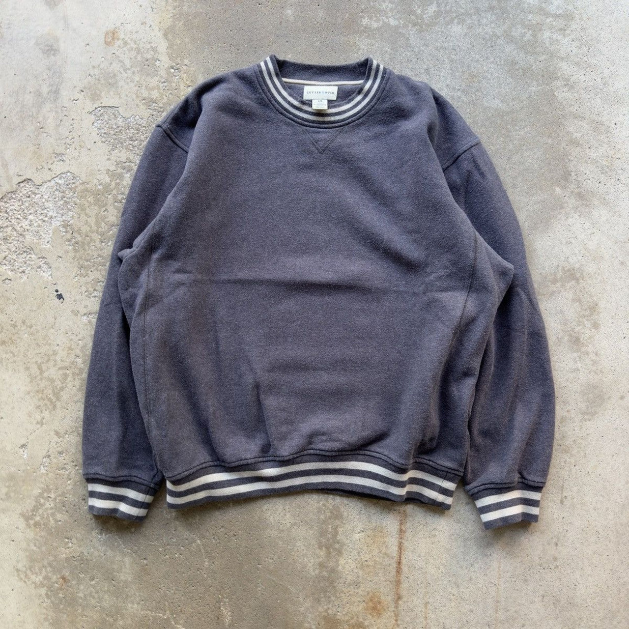 2000S FADED GREY CREWNECK SWEATSHIRT OVERSIZED