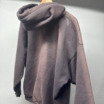 1990s Carhartt Thrashed Faded Distressed Thermal Lined Zip Up Hoodie