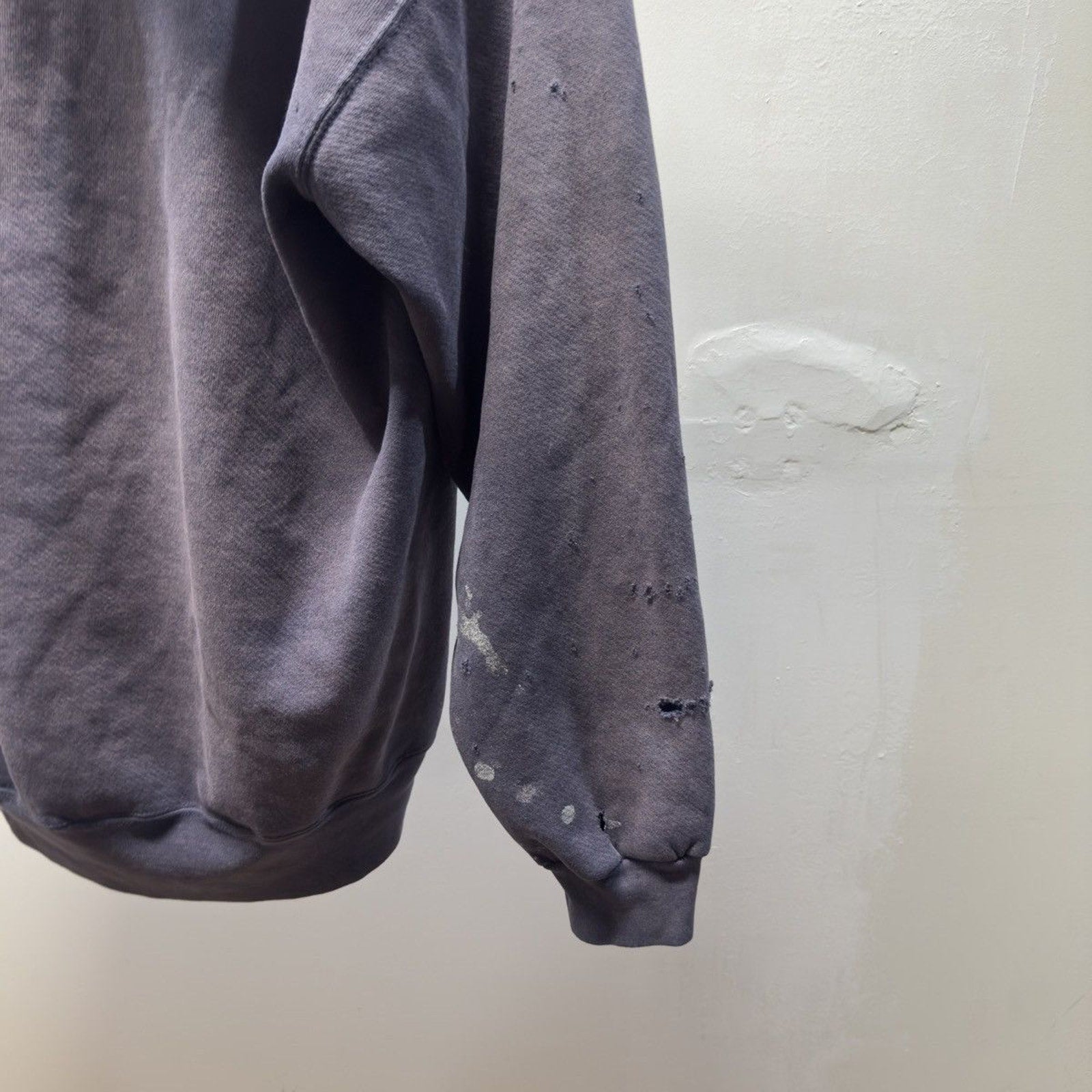 Vintage 1990s Made in USA Faded Distressed Zip Up Hoodie