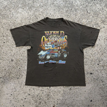 1990s Thrashed World Of Outlaws Racing Tee