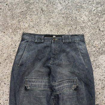1990s Y2K Marithe Francois Girbaud Cargo Pocket Denim Jeans Skater