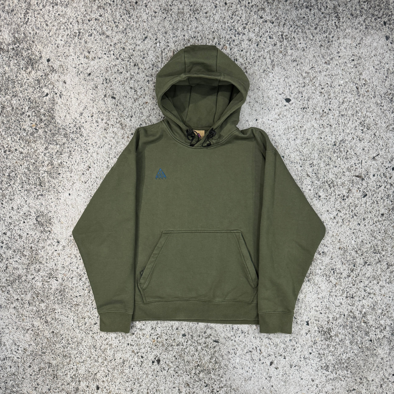 Sudadera con capucha Nike ACG verde extragrande