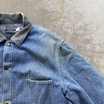 1970s THRASHED SEARS WORK ‘N LEISURE THRASHED DENIM CHORE COAT