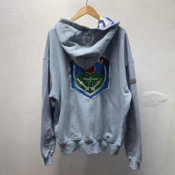 Murd333r.fm Special Ops Zip Up Hoodie Light Blue