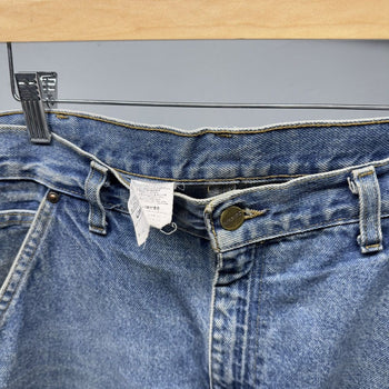 2000s Carhartt Thrashed Faded Denim Double Knee Pants