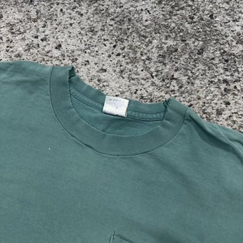 1990s Single Stitched Faded Thrashed Pocket Tee Oversized