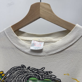 Vintage 1990s Rastasauras Faded Marijuana Weed Tee