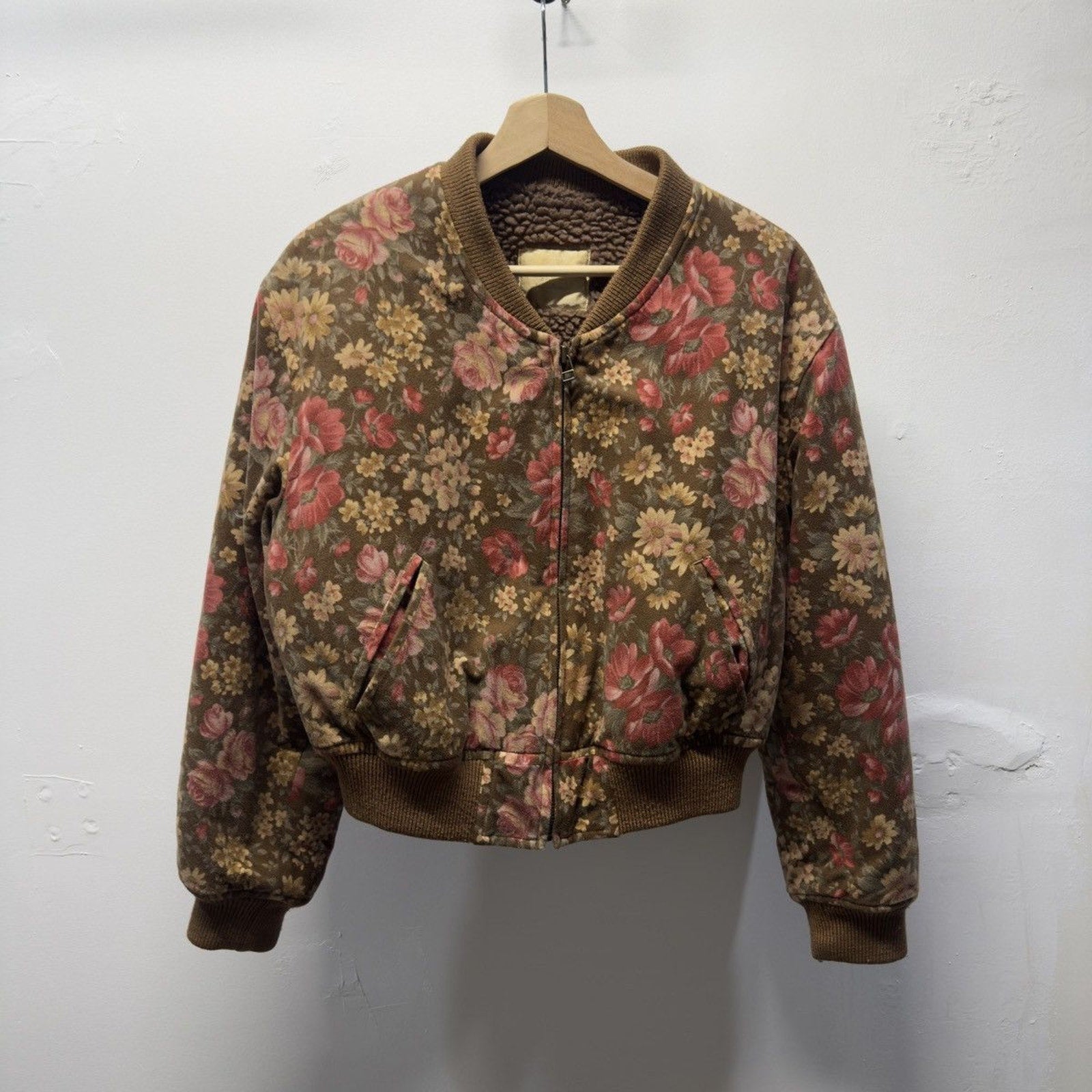 Vintage 1990s Japanese Floral Bomber Jacket