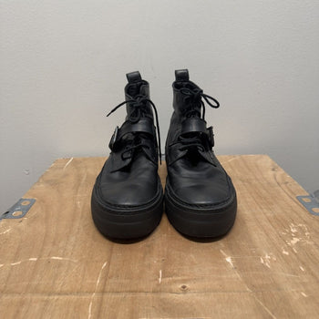 Ann Demeulemeester Raven Strap Buckle Shoes