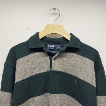 Vintage 2000s Polo Ralph Lauren Striped Lambswool Sweater