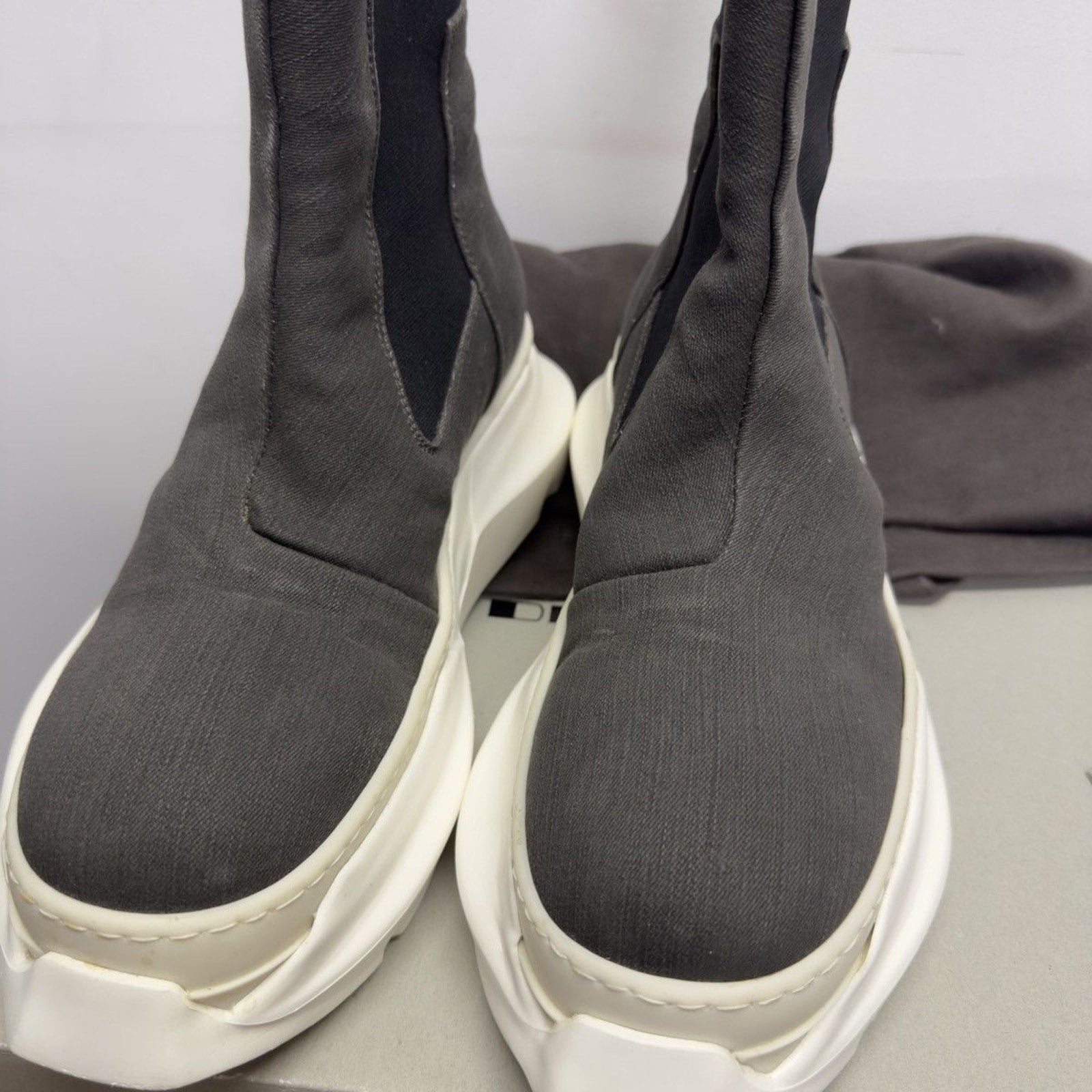 Rick Owens DRKSHDW SS21 Phlegethon Beatle Abstract Boots