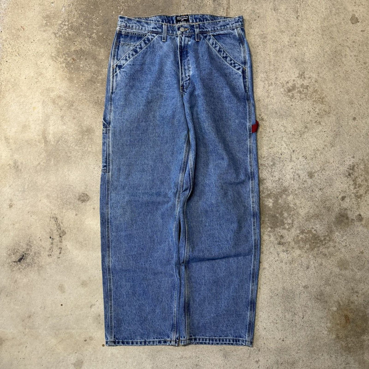 2000S POLO RALPH LAUREN BAGGY DENIM CARPENTER SKATER JEANS