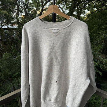 1990s Russell Athletic Thrashed Faded Stained Sweatshirt
