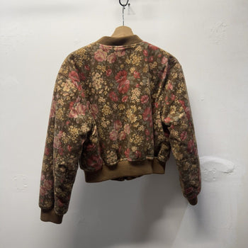Vintage 1990s Japanese Floral Bomber Jacket