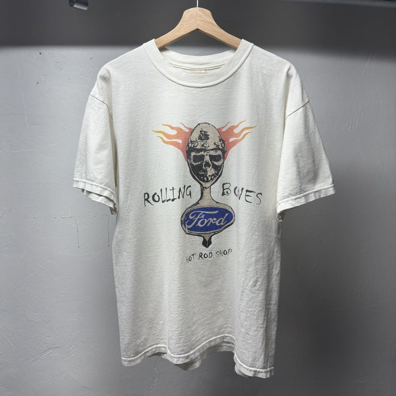 2000s Rolling Bones Hot Rod Shop Skull Tee