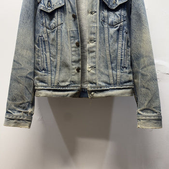 Vintage 1980s Levi's Faded Distressed Denim Trucker Jacket