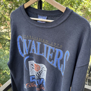 1990s Thrashed Faded Cleveland Cavs NBA Sweatshirt
