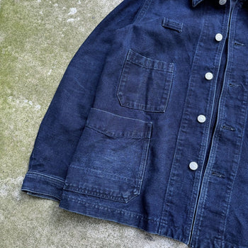 SNOW PEAK INDIGO DENIM OKAYAMA OX WORK JACKET CHORE COAT