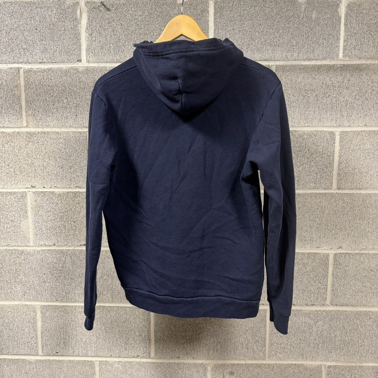 2000s Faded Navy Blue Zip Up Hoodie Faded Thrashed