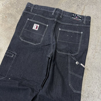 2000S US POLO ASSN BAGGY DENIM SKATER CARGO JEANS