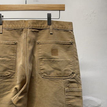 Carhartt Tan Faded Distressed Double Knee Pants